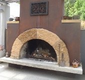 Kiln Fired Split Fireplace